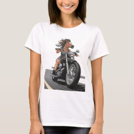 Camiseta Moto de la dama de caballo