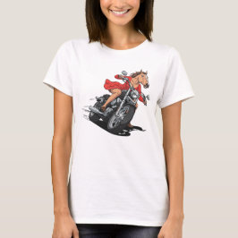 Camiseta Moto de la dama de caballo