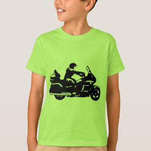 Camiseta moto de la motocicleta del motorista goldwing