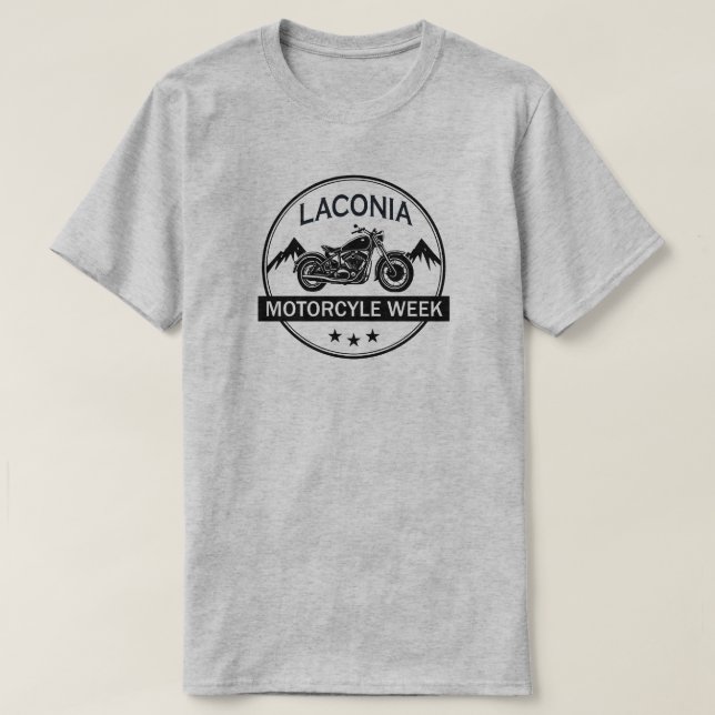 Camiseta Moto de la semana de la motocicleta de Laconia (Diseño del anverso)