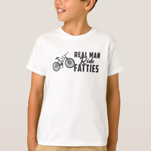 Camiseta Moto de moto gorda hombre de verdad viajan en bici