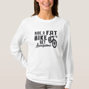 Camiseta Moto de moto gorda una bicicleta gorda que se vuel