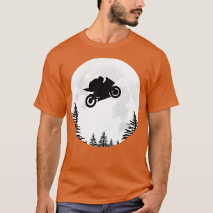 Camiseta Moto de Moto GP en moto sobre la luna