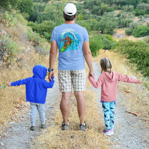 Camiseta Moto De Surf En Bigfoot Riding The Waves Fun Sasqu