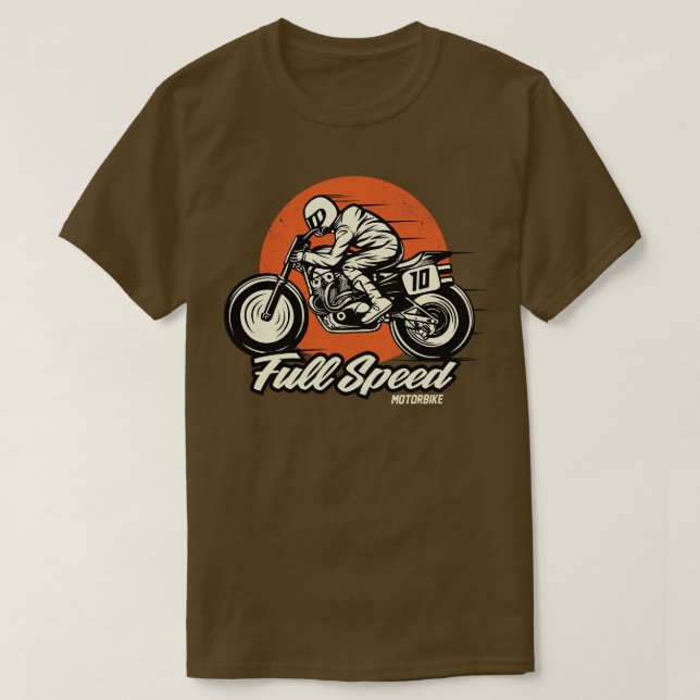 Camiseta Moto de velocidad completa (Diseño del anverso)