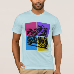 Camiseta Moto deportiva Pop Art