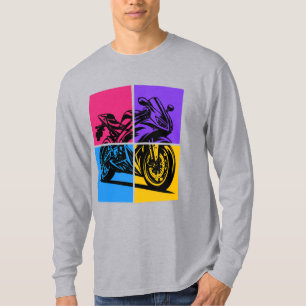 Camiseta Moto deportiva Pop Art