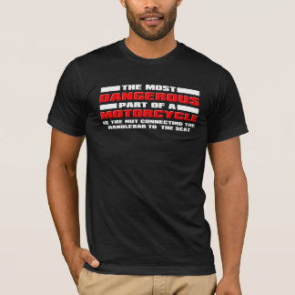 Camiseta Moto divertida peligrosa de nuez bicicleta de moto