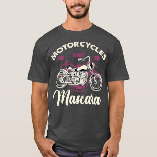 Camiseta Moto en bicicleta Mascara Motorcycle Women Funny B