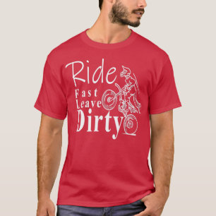 Camiseta Moto Fast Leave Sucio pista de suciedad juvenil mo