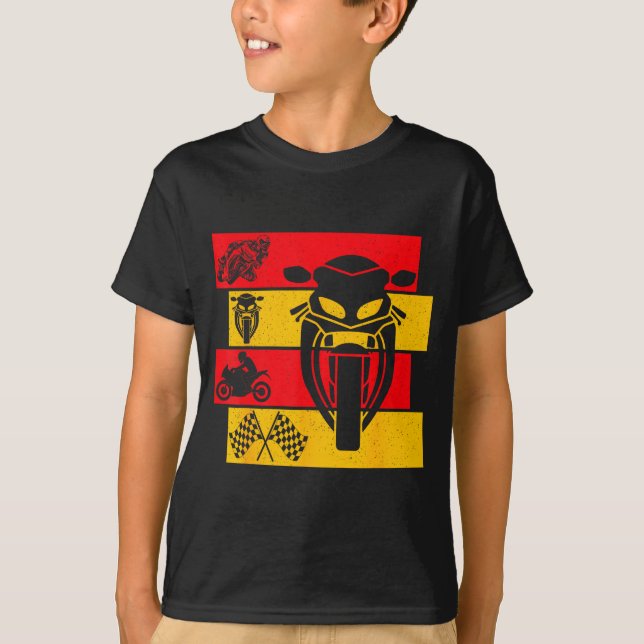Camiseta Moto Gp Motorcycle Gp Racing Motorcycles Biker Boy (Anverso)