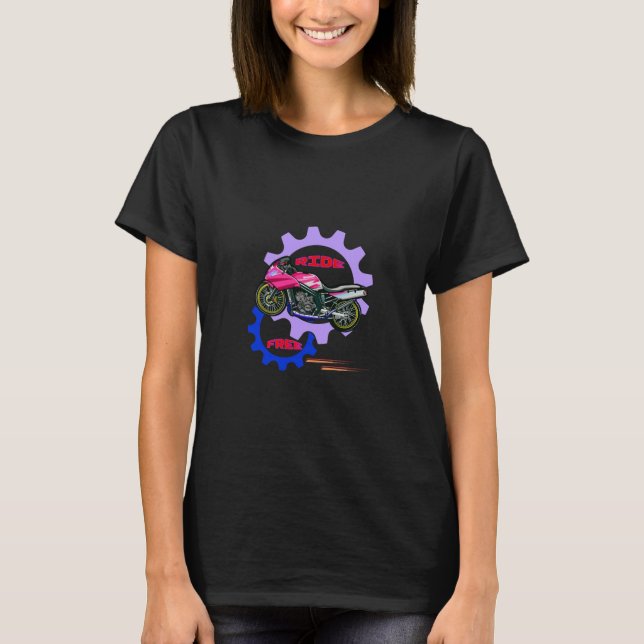 Camiseta Moto Gratis y Seguro (Anverso)