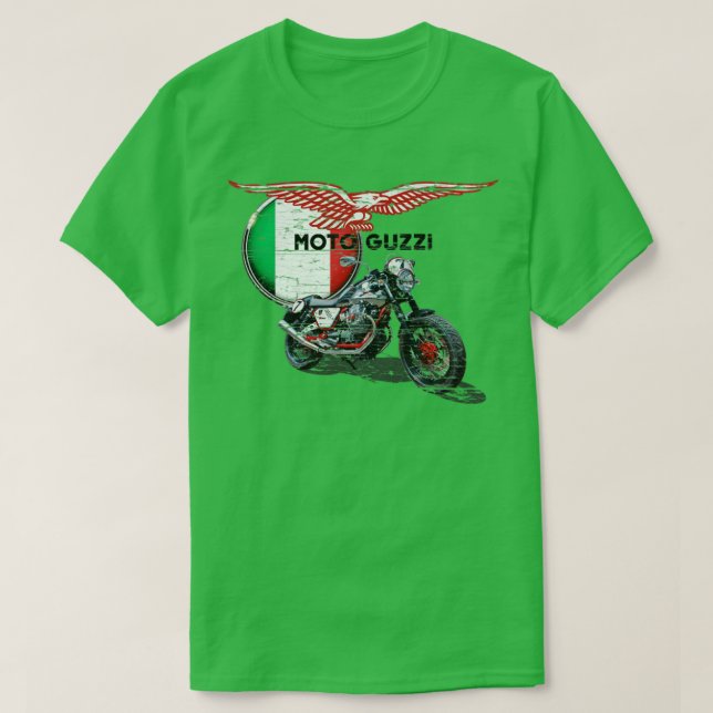 Camiseta Moto Guzzi angustiado (Diseño del anverso)