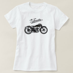 Camiseta Moto/Inglaterra de Velocette del vintage