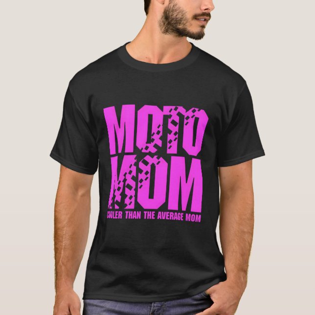 Camiseta Moto Mom Er Que La Mamá Media (Anverso)