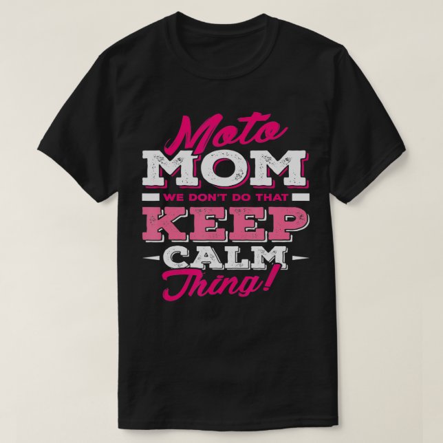 Camiseta Moto Mom Funny Motocross Dirke Bike (Diseño del anverso)