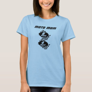 Camiseta Moto Mom Personalizado Race Flags