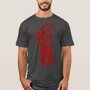 Camiseta Moto negro retro vintage clásico de motocicleta ro