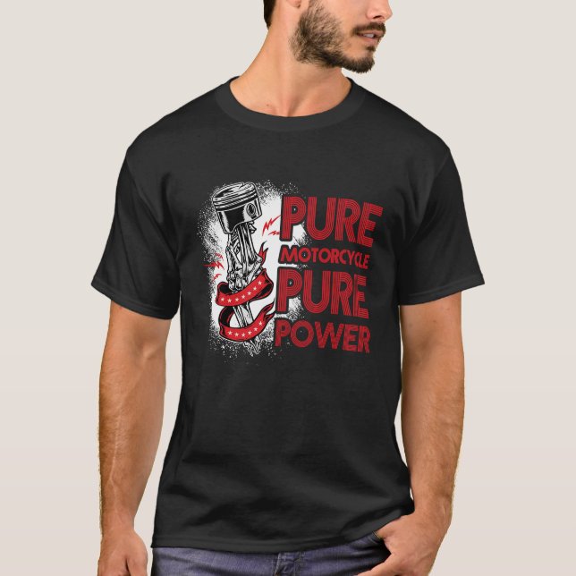 Camiseta Moto puro de motocicleta Pure Power I (Anverso)