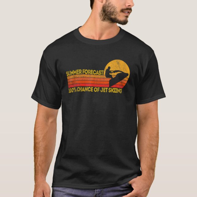 Camiseta Moto Retro Jet 100 Posibilidad De Esquiar Jetskiin (Anverso)