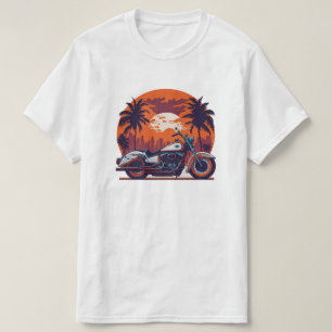 Camiseta Moto retro vintage Sunset Classic Biker