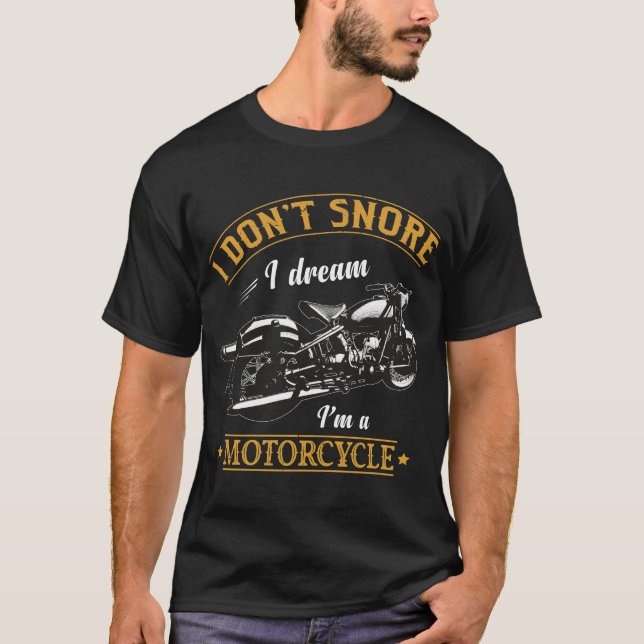 Camiseta moto -  ronflement (Anverso)