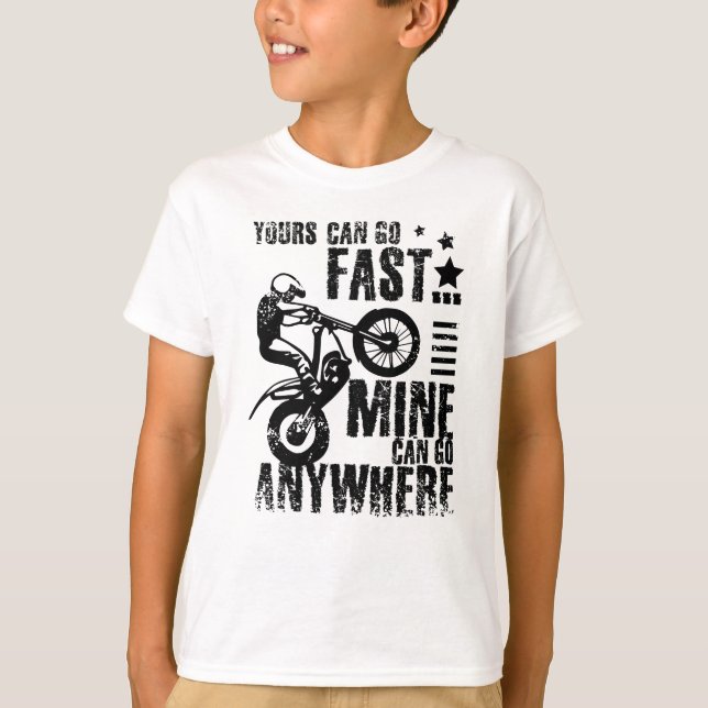 Camiseta Moto trial bike rápido (Anverso)
