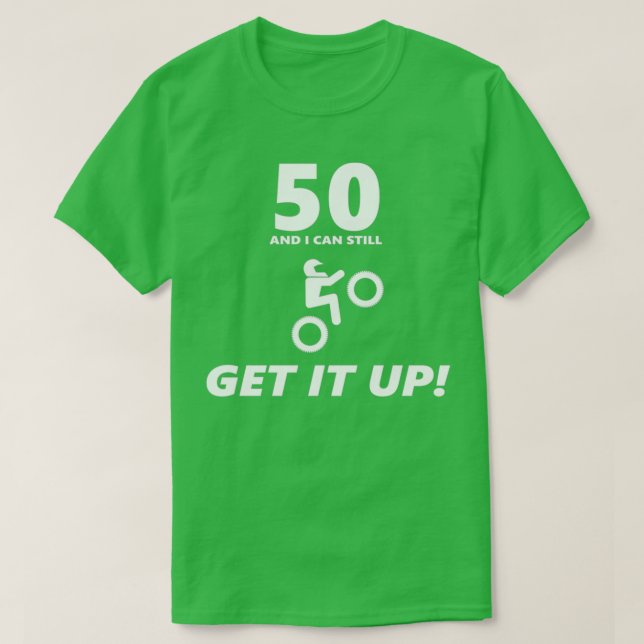Camiseta Motocicleta 50 cumpleaños (Diseño del anverso)