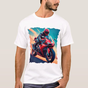 Camiseta Motocicleta a alta velocidad