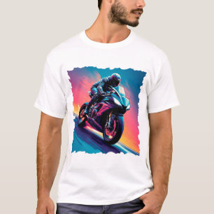 Camiseta Motocicleta a alta velocidad