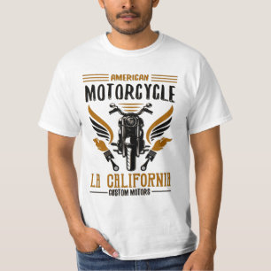 Camiseta Motocicleta americana LA California T-Shirt