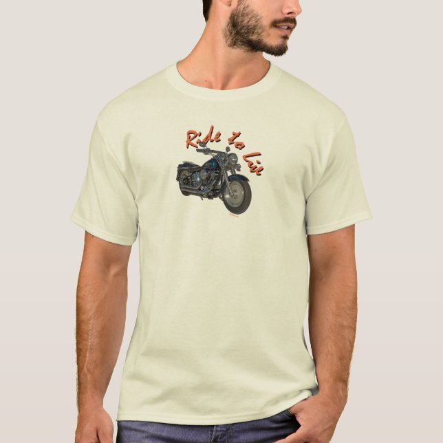 Camiseta Motocicleta azul de Harley (Anverso)