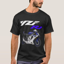 Camiseta Motocicleta azul R1 Sportsbici