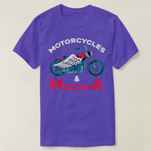 Camiseta Motocicleta Bicicleta Mascara Motocicleta Mujeres  (Diseño del anverso)