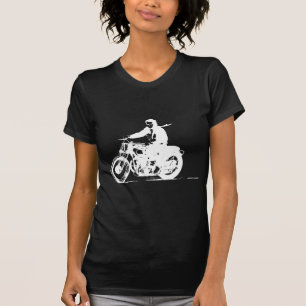 Camiseta Motocicleta blanca