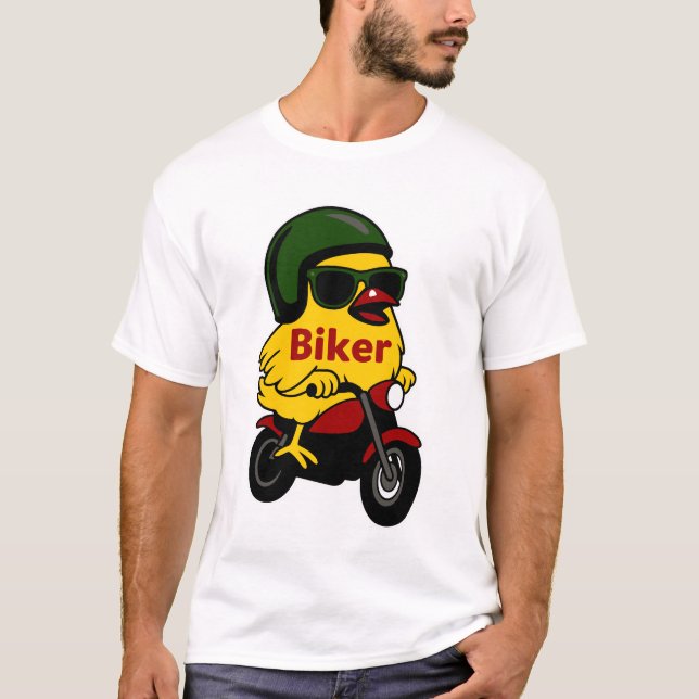 Camiseta Motocicleta Chick Biker (Anverso)
