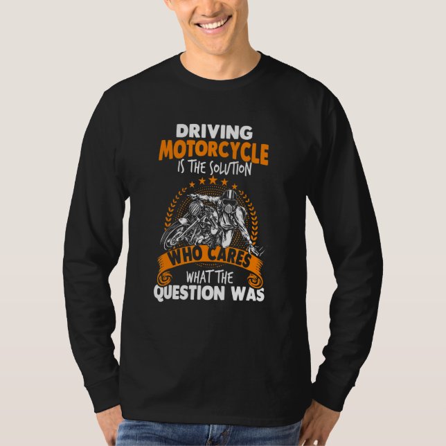 Camiseta Motocicleta ciclista (Anverso)