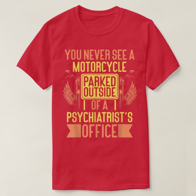 Camiseta Motocicleta ciclista (Diseño del anverso)