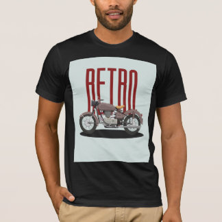 Camiseta Motocicleta clásica retro.