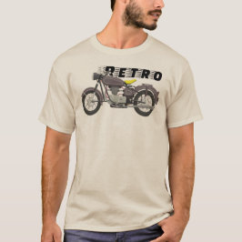 Camiseta Motocicleta Clásica Retro Piloto Vintage