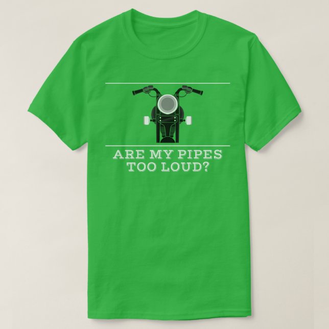 Camiseta Motocicleta con un fuerte escape (Diseño del anverso)