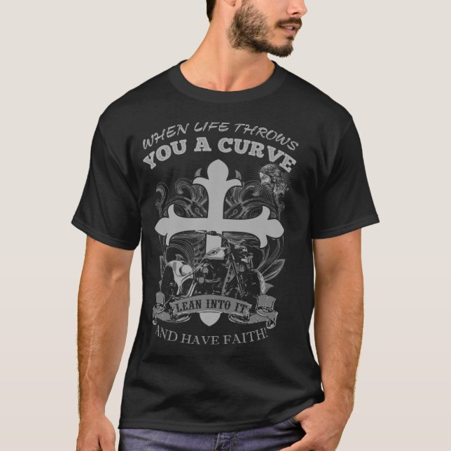 Camiseta Motocicleta cristiana Jesucristo (Anverso)