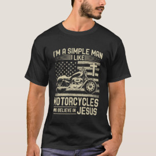 Camiseta Motocicleta cristiana y bici cristiana de Jesús