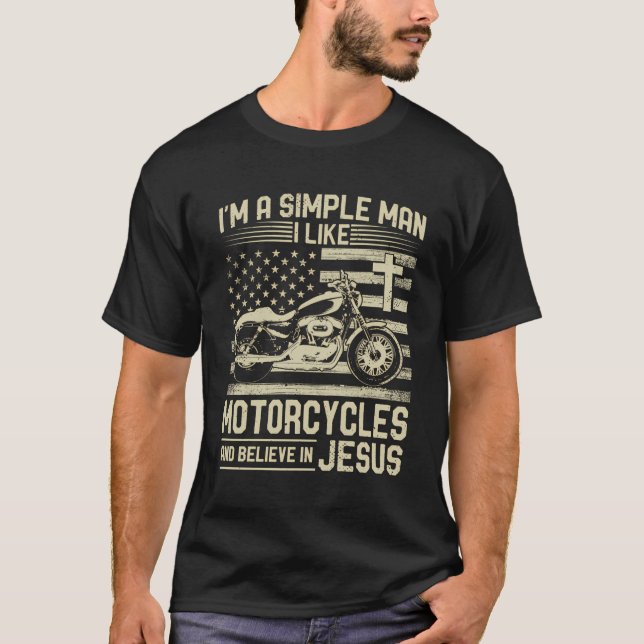 Camiseta Motocicleta Cristiana Y Bici Cristiana De Jesús (Anverso)