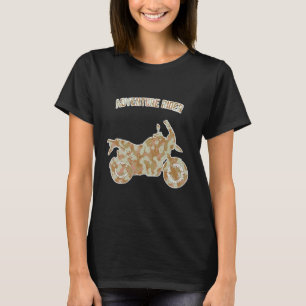 Camiseta Motocicleta De Aventura Motociclista Camuflaje Fue