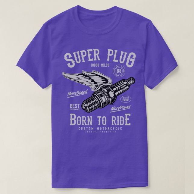 Camiseta Motocicleta de bujía (Diseño del anverso)