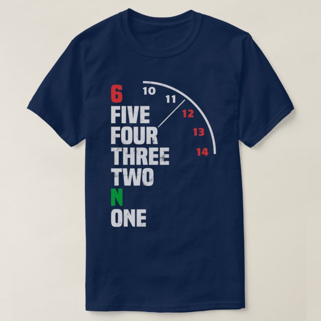 Camiseta Motocicleta de cambio de engranaje de motocicleta  (Diseño del anverso)