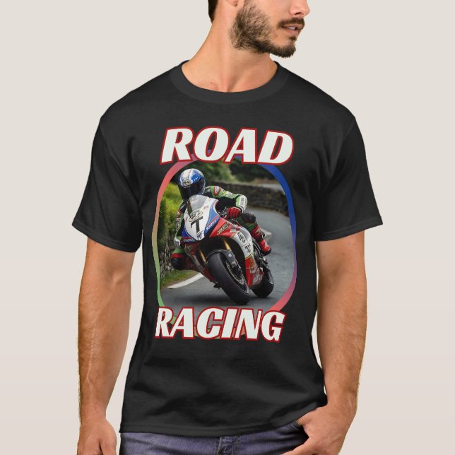 Camiseta motocicleta de CARRERAS ROAD (Anverso)