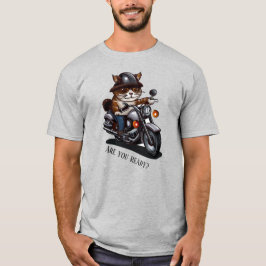 Camiseta Motocicleta de ciclismo de gatos Guay está listo