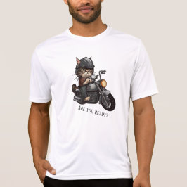 Camiseta Motocicleta de ciclismo de gatos Guay está listo